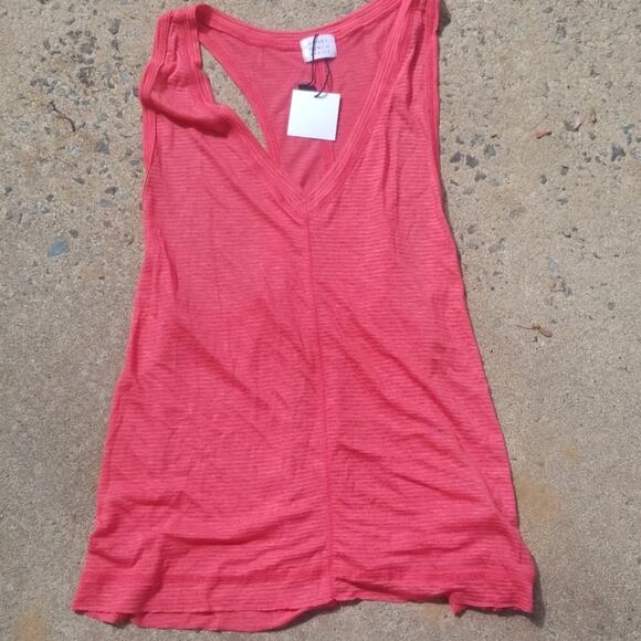 Honey Punch basics v neck tank top pink small - Picture 2 of 3